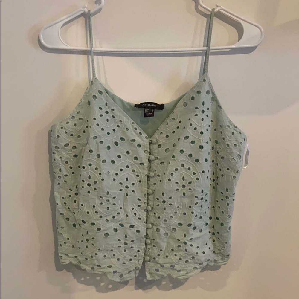 seafoam cropped tank